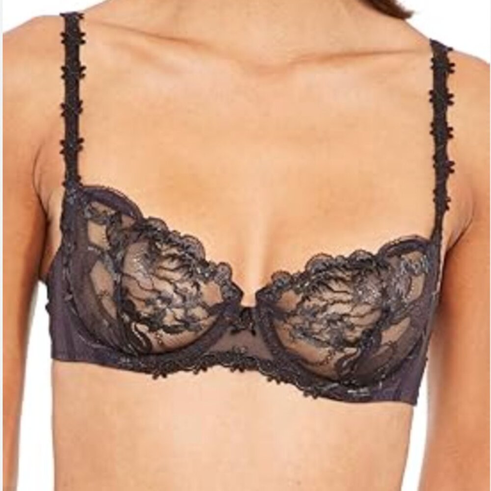 Simone Perele 'Amour' Underwire Demi Bra-Anthracite color